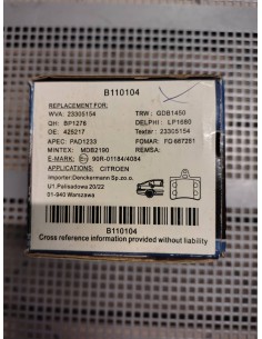 Klocki hamulcowe Citroenc / Volkswagen Sharan / Ford Galaxy / Seat Alhambra