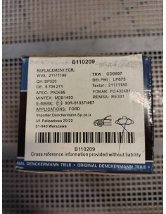 Klocki hamulcowe Ford Escort V / VI / Classic ,Orion III, Fiesta IV,Mazda 121 III 2