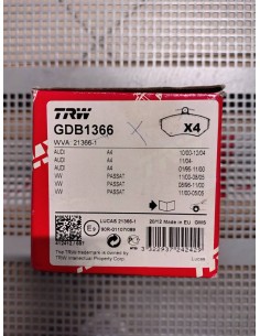 Klocki hamulcowe Seat Exeo, Audi A4, Volkswagen passat