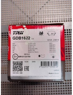 Klocki hamulcowe Audi A3,A4,A6,TT, Seat Leon II&III, Toledo III, Skoda Octavia I&II,VolkswagenCaddy III, Eos, Golf V&VI, Passat