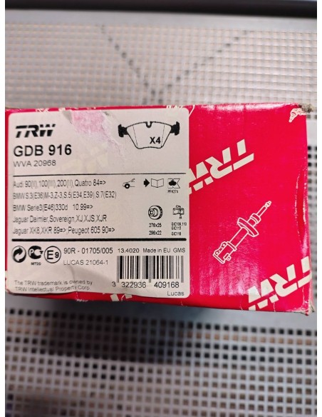 Klocki hamulcowe BMW seria 3 E30, E36, E46, seria 5 E34, E39, seria 7 E32, seia Z3 E36