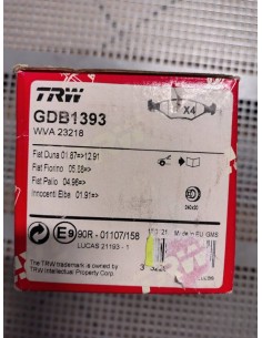 Klocki hamulcowe Fiat Palio, Palio weeekend, Sienna, Strada 2